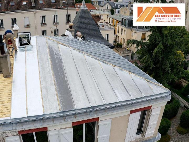 Travaux de surélévation de toiture Courbevoie 