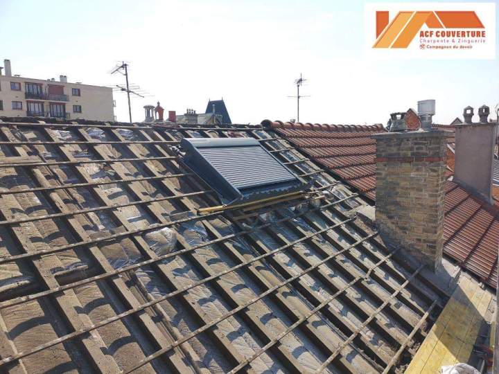 Travaux de surélévation de toiture Courbevoie